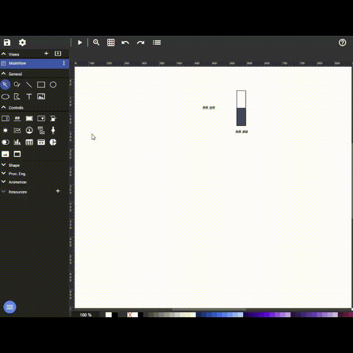 Adding a slider bound to a tag