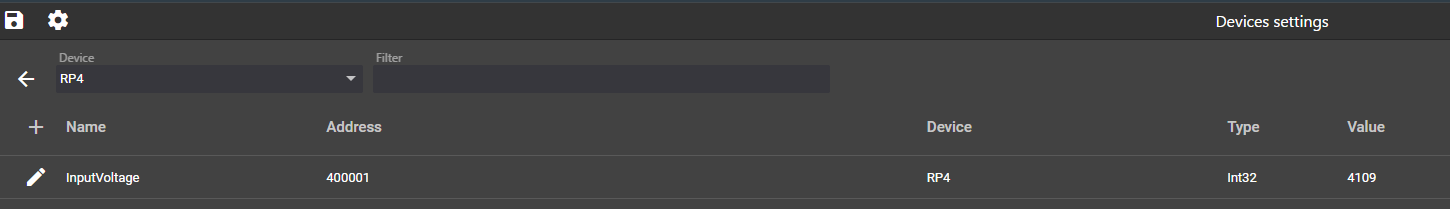 A tag showing a live value
