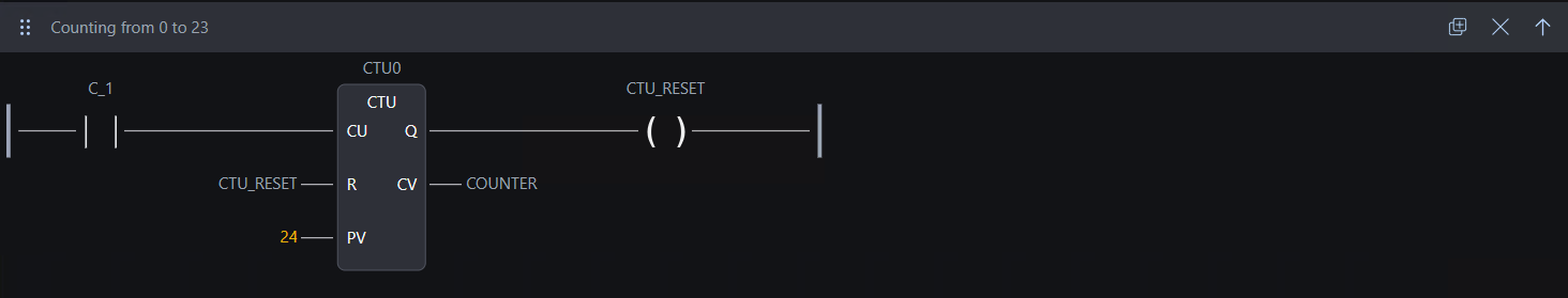 Ladder Code - Counter